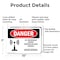 Signmission Radiation & Laser Sign, 7 in H x 10 in W, Aluminum, Rectangle OS-2PACK-DS-A-710-L-1693 - alternate 5